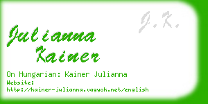 julianna kainer business card